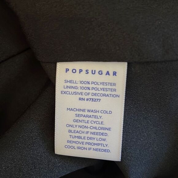 Popsugar Black White and Cream Multi Print Tiered Dresss Size XL - Picture 14 of 14